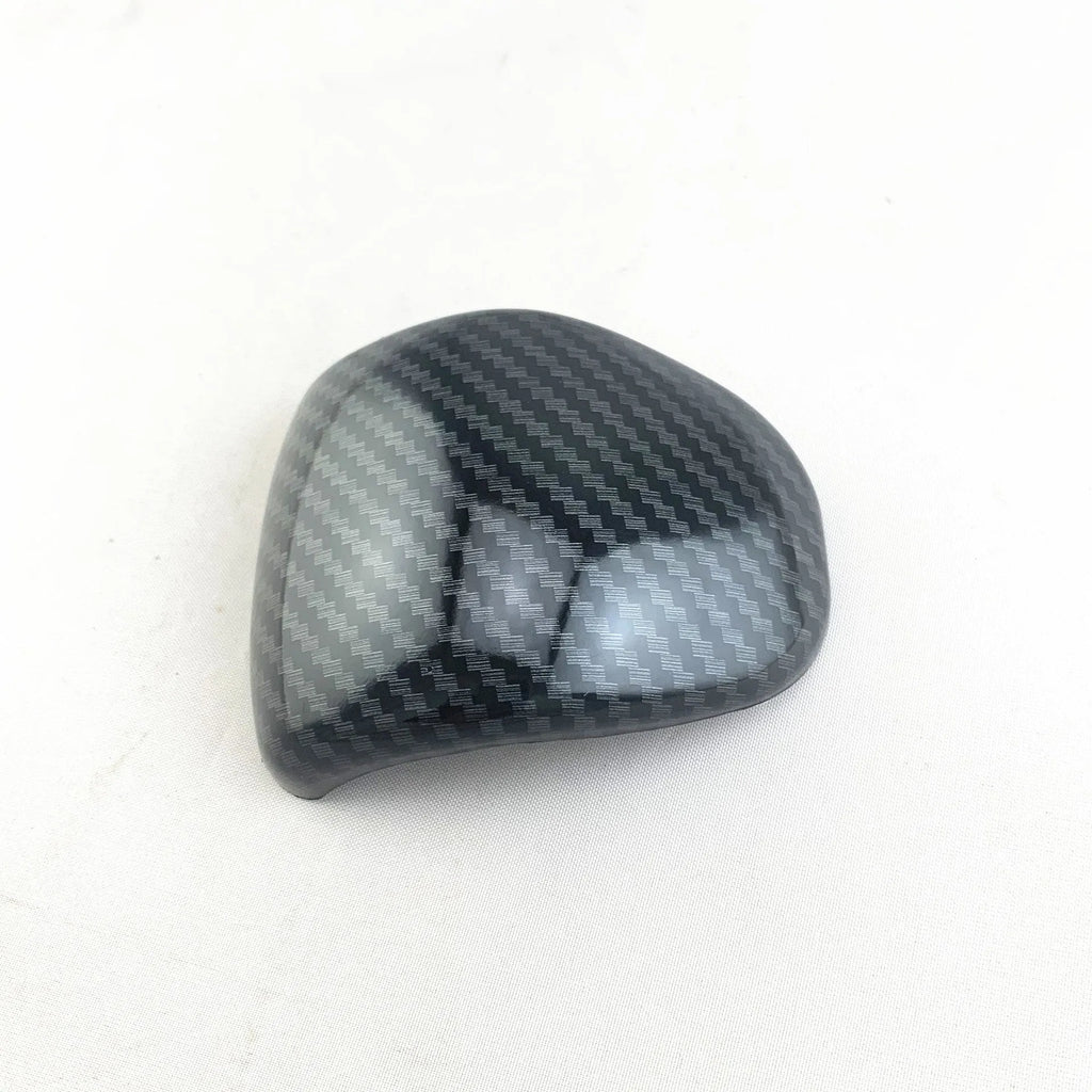 Carbon fibre colour gear shift knob cover for car interior customisation