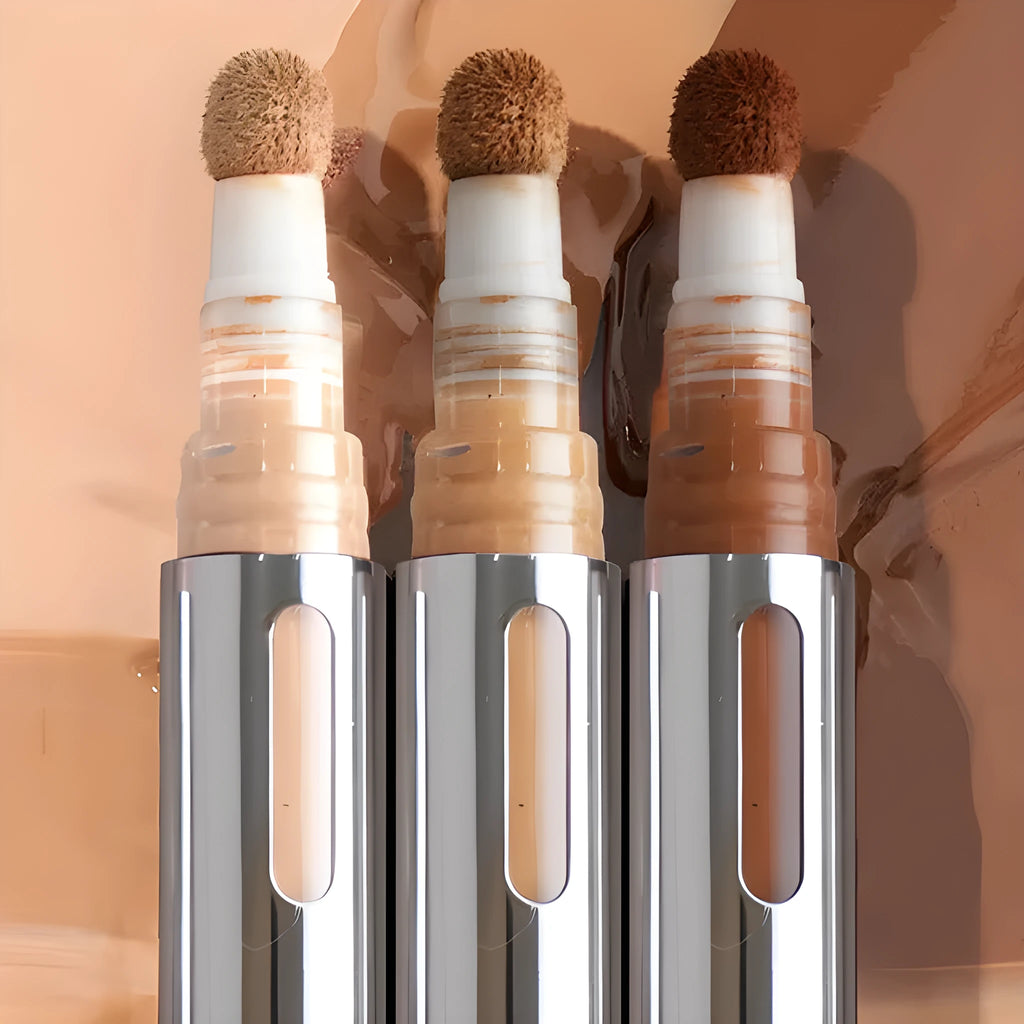 24 shade waterproof concealer contour stick in pen format for full coverage and nose shadow definition.