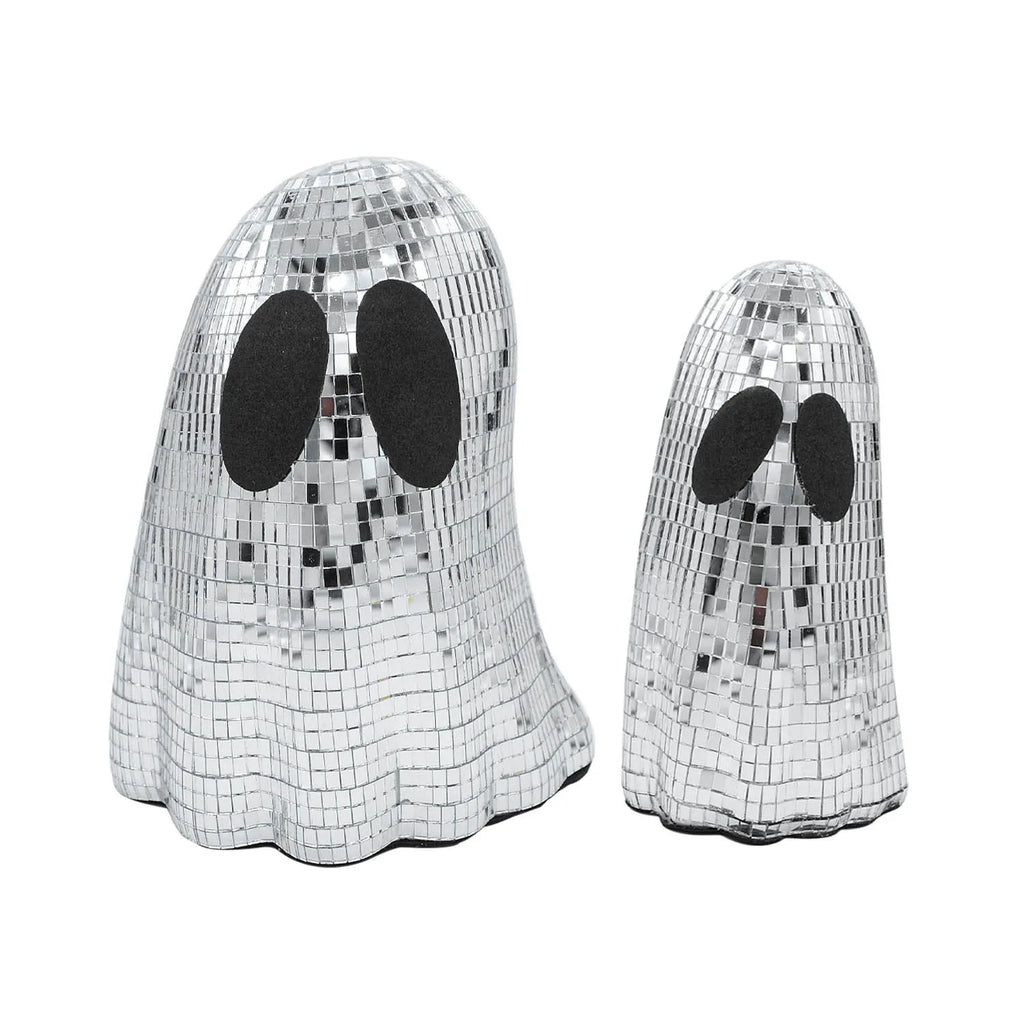 Silver Halloween ghost mosaic mirror patch desktop decoration in embroidered glass