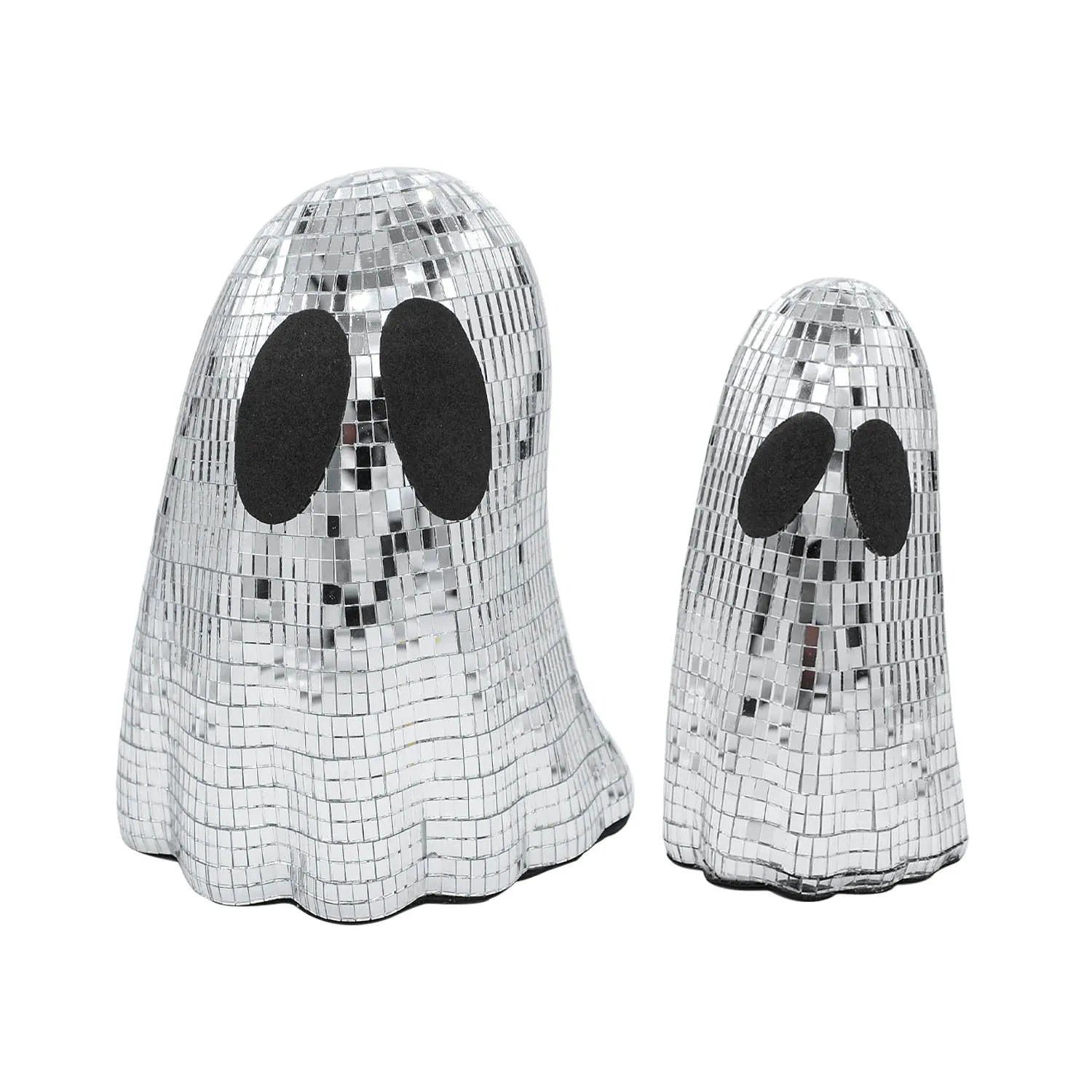 Silver Halloween ghost mosaic mirror patch desktop decoration in embroidered glass