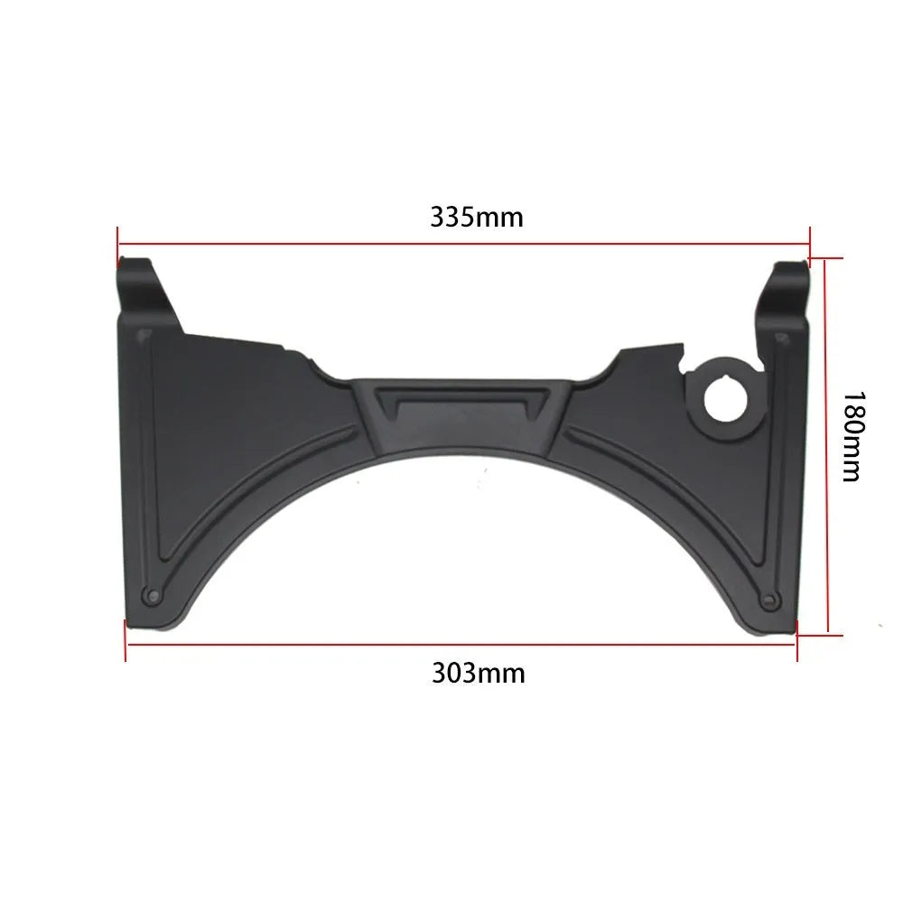 Black motorcycle cockpit fairing kit for BMW R1250GS and compatible R1200GS models