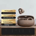 Gas bone conduction Bluetooth headset clip-on wireless sports earphone Earth and Bright Moon colours PC ABS