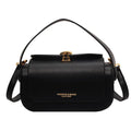 Women's personalised shoulder messenger bag in casual style with letter detailing and decorative stitching