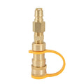 3/8 brass gas propane conversion charging connector with American standard thread