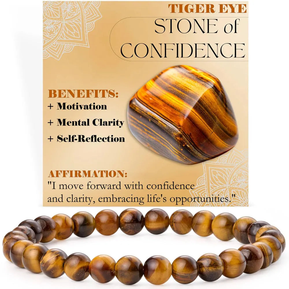 6mm agate stone geometric bead bracelet showing African pine colour on wrist