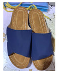 Women's wedge slippers sandals with fish mouth open toe and thick brown sole