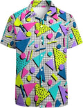 Men's slim fit camouflage pattern short sleeve casual shirt in a cardigan style