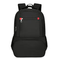 Light grey Oxford cloth insulated backpack with curved shoulder straps and top handle