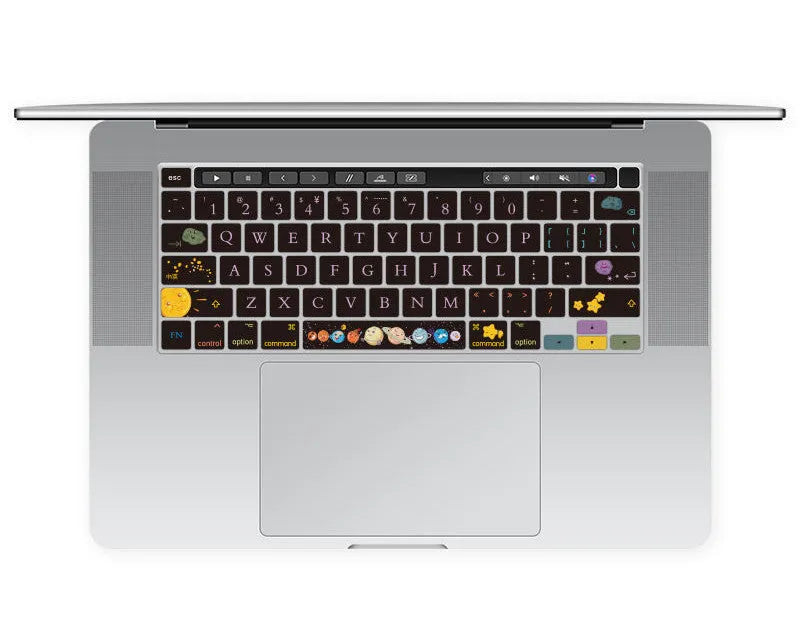 Colourful TPU keyboard protector film for Apple MacBook Pro Air 13.3-inch laptop.