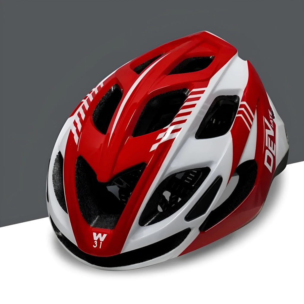 Plus size adult cycling helmet with artistic graphics in multiple colour combinations including fluorescent yellow