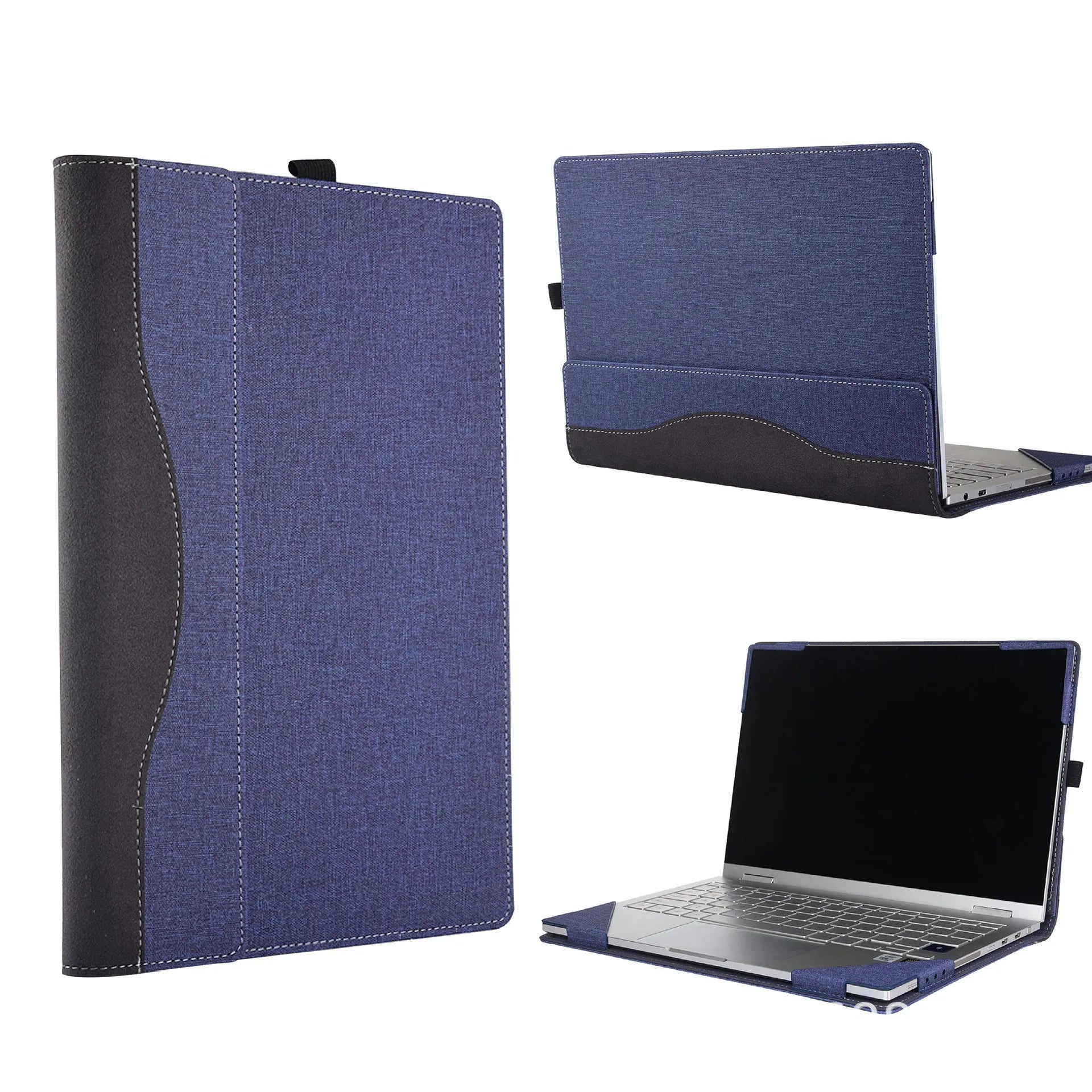 Black imitation leather protective sleeve for Microsoft Surface Laptop 6