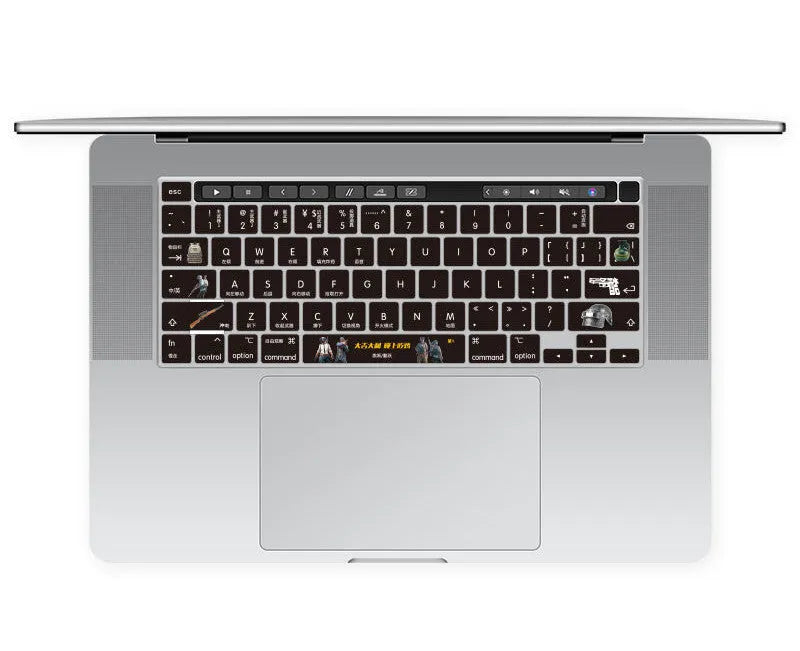 Colourful TPU keyboard protector film for Apple MacBook Pro Air 13.3-inch laptop.