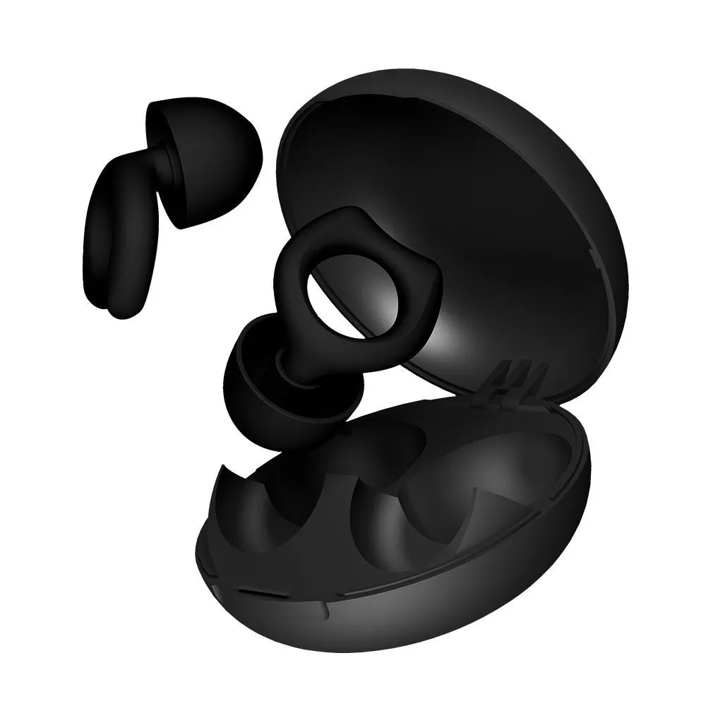 Super anti-noise silicone soundproof earplugs in black, blue, green, purple, and white colours