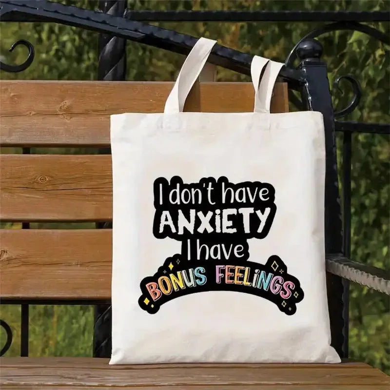 Ins student large capacity canvas shoulder bag with flap closure, 35x42cm, in a printed finish