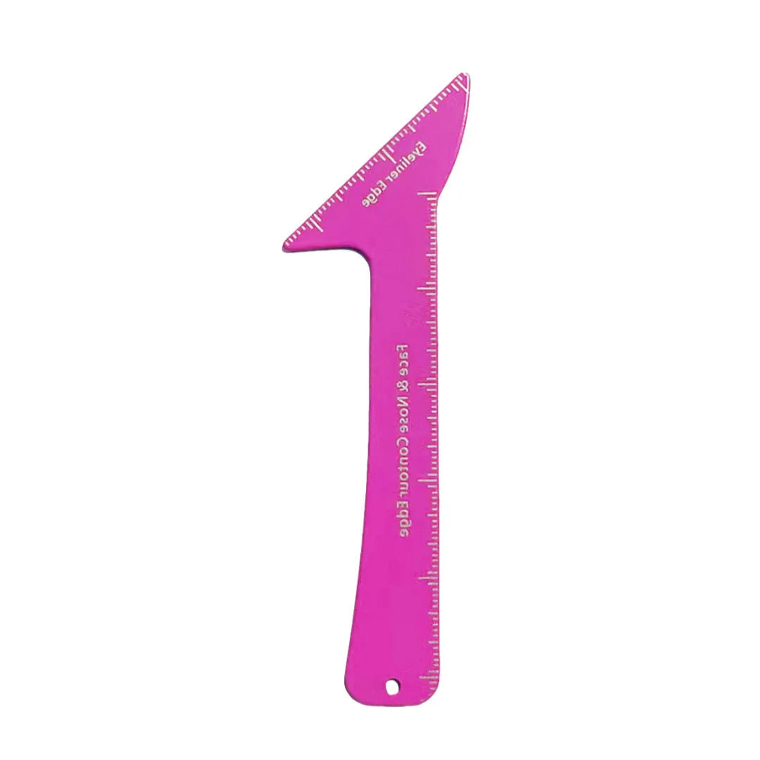 Reusable 3-in-1 eyeliner and contour stencil tool for hooded eyes in pink and LaserFX colours