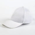 Luminous baseball cap with LED light fibre fabric, free size, black or white, side view