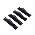 Black triangular automotive rear spoiler with carbon fibre pattern, 15cm length for general motors vehicles