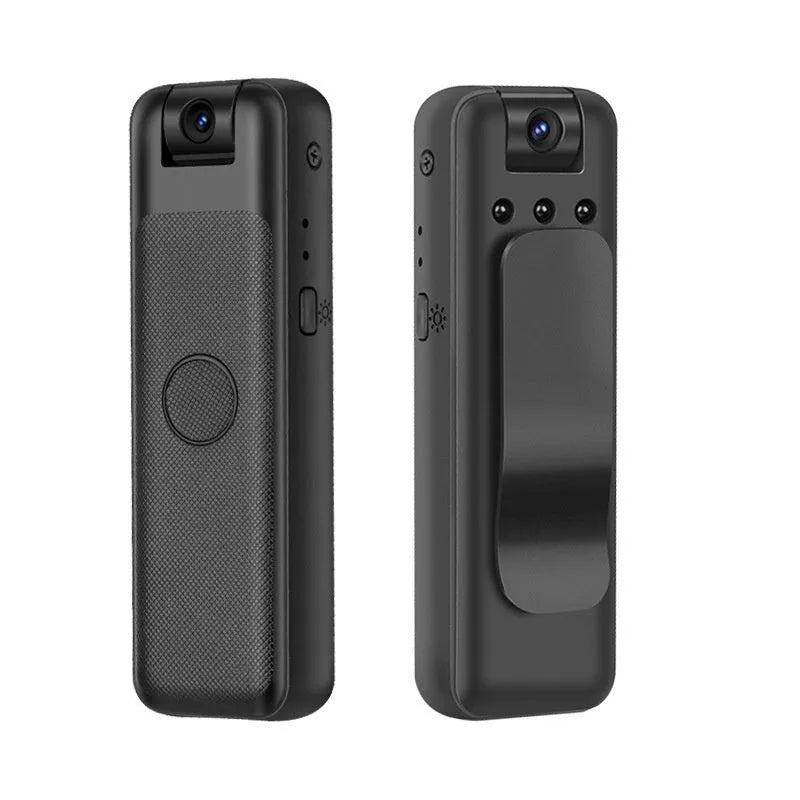 Black USB conference camera with Type-C cable on desktop