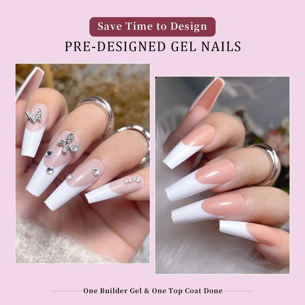 Box of 288 removable French wear armour nail stickers with seamless, ultra-thin design.