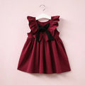 Children's sleeveless summer cotton dress with lotus leaf skirt, pink colour, for girls 3-8 years