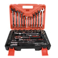 61-piece chrome vanadium steel auto repair socket and wrench set with ratchets and spark plug sockets
