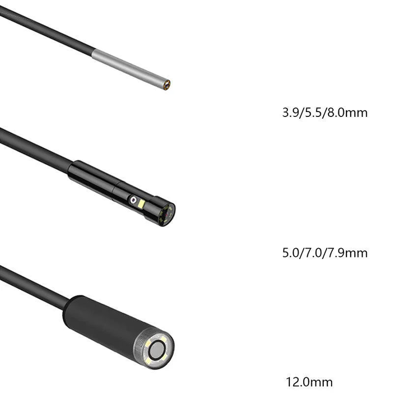 Handheld industrial endoscope with 4.5-inch screen and thin inspection probe