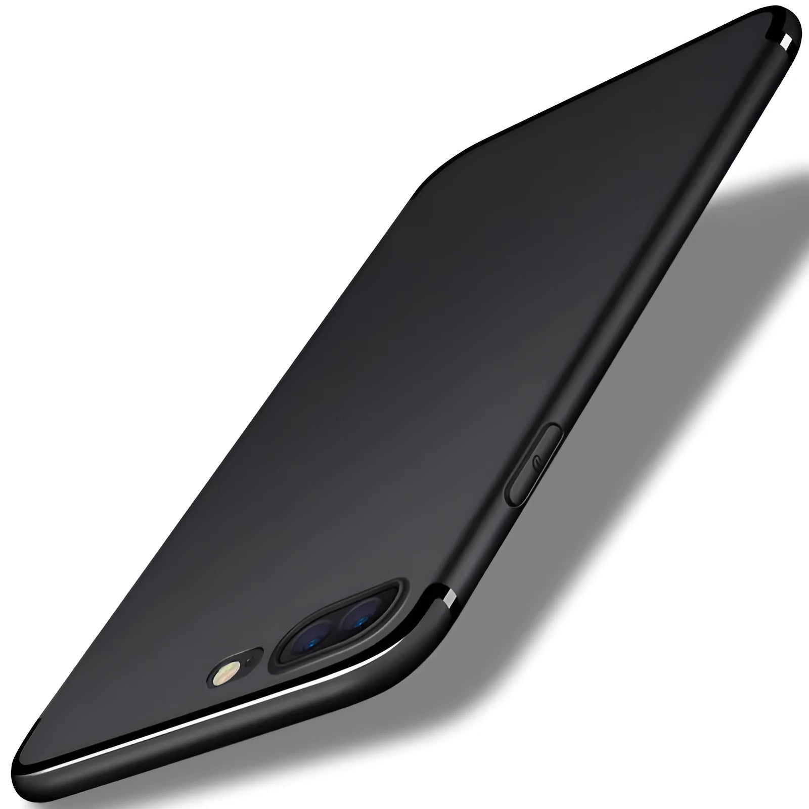 TPU mobile phone case for Apple iPhone in black, blue, red, and white colour options
