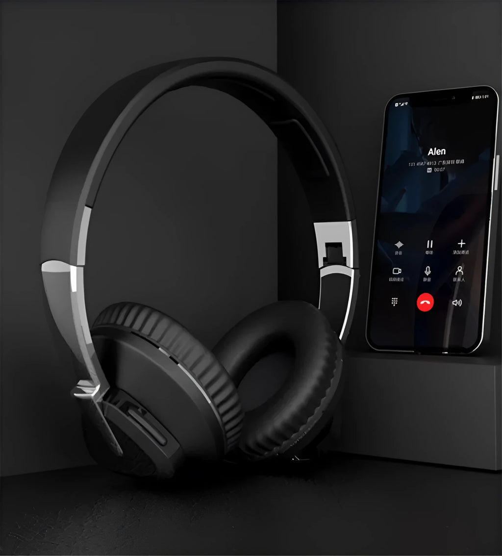 H3 Wireless Over-Ear Headset in black, white, blue, or khaki colours showing ear cups and cable ports.