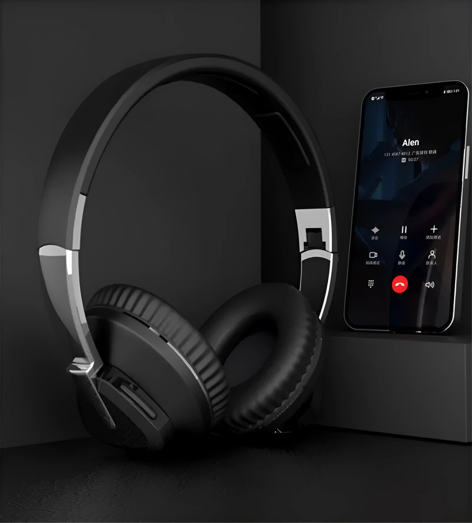 H3 Wireless Over-Ear Headset in black, white, blue, or khaki colours showing ear cups and cable ports.