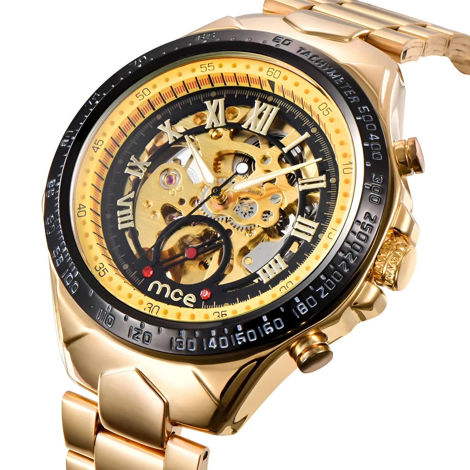 MCE explosion proof mechanical watch with automatic movement and stainless steel case