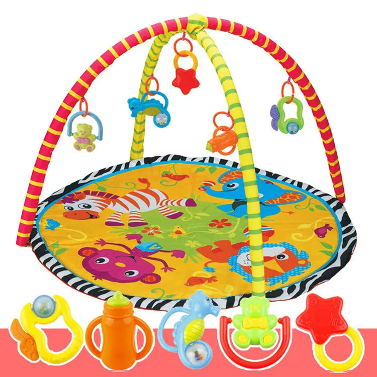 Velvet baby gymnastics rack game blanket with animal patterns for teenagers aged 7-14 years