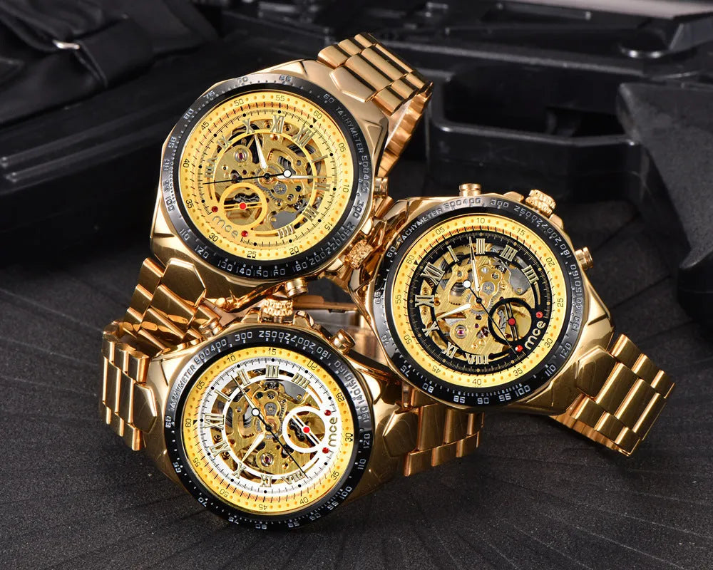 MCE explosion proof mechanical watch with automatic movement and stainless steel case