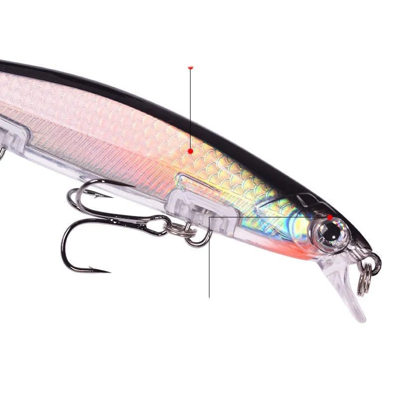 11cm slow-sinking Mino fishing lure in multiple colour options for predator fishing