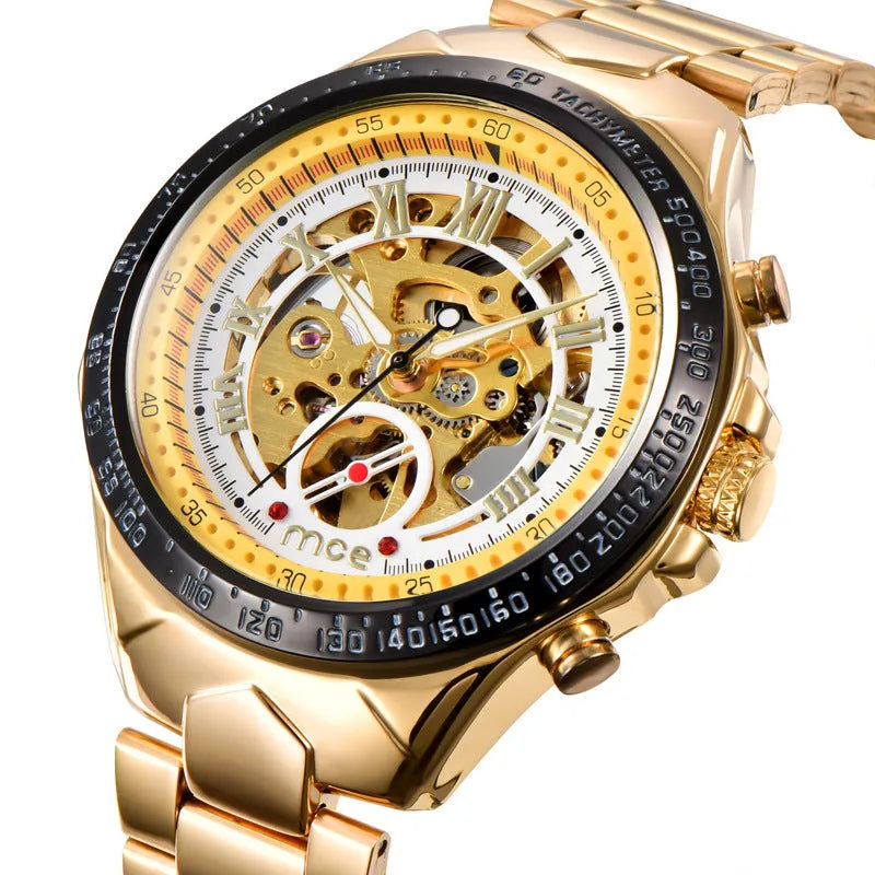 MCE explosion proof mechanical watch with automatic movement and stainless steel case
