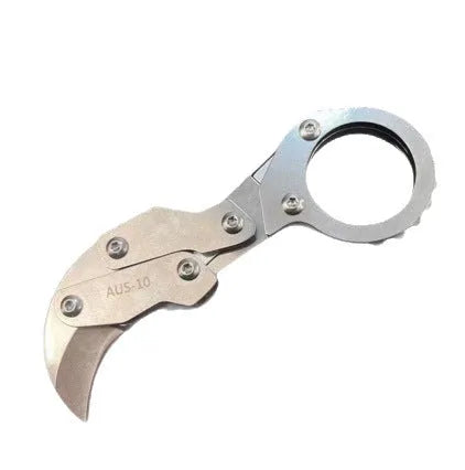 Compact 12mm folding knife with stainless steel 420J2 blade and folding mechanism