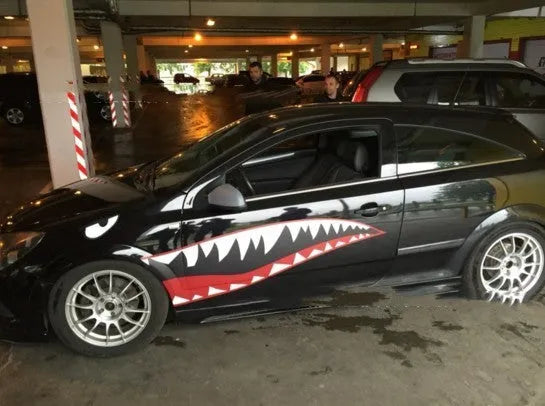 Shark series PVC car body sticker for vehicle decoration in two size options