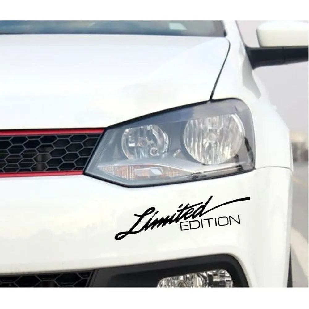 Reflective plastic bumper sticker measuring 16cm by 3.8cm for car windows