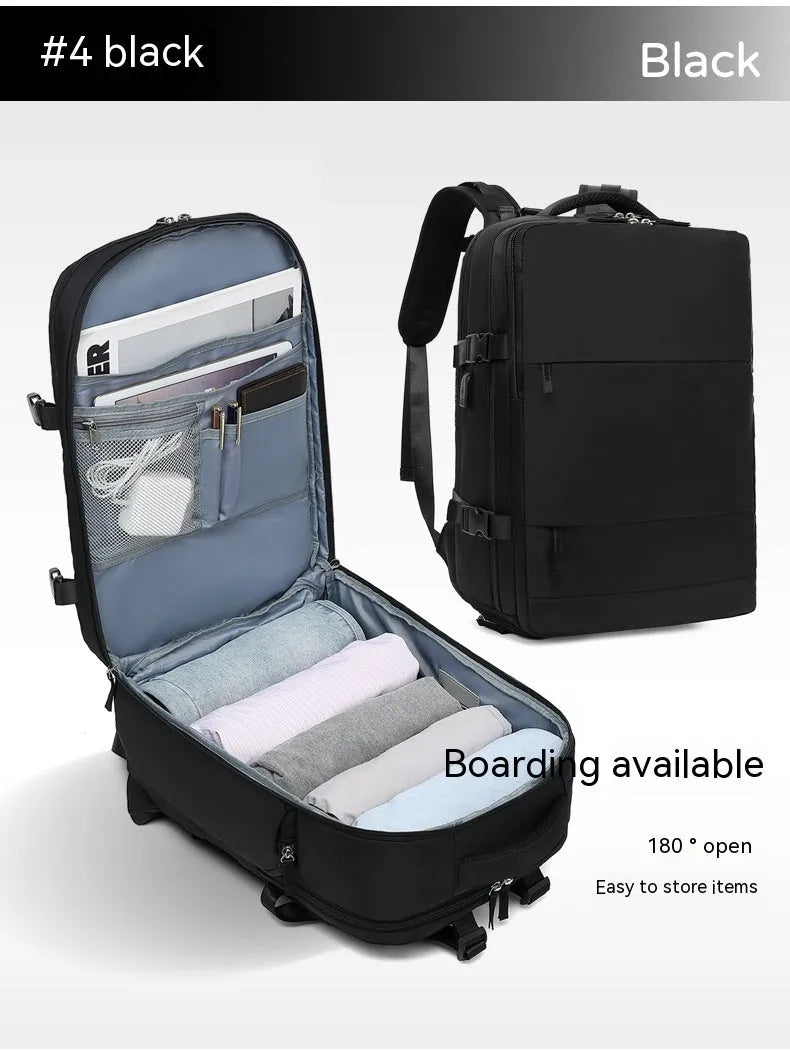 Large nylon waterproof mummy backpack in various colours on a neutral background.