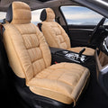 Winter short plush car seat cushion in grey colour with all-inclusive seat coverage
