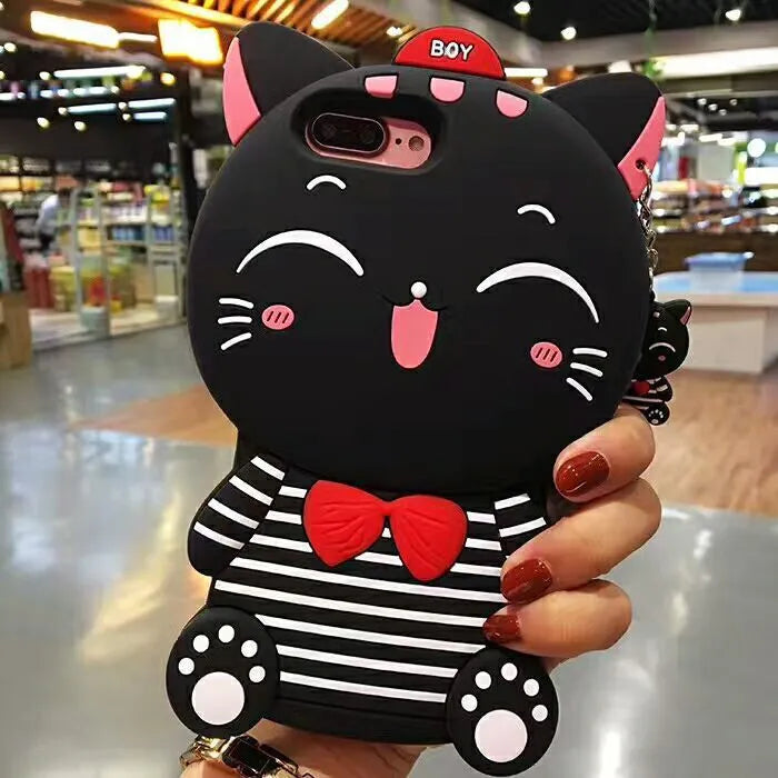 Soft silicone mobile phone case showing full edge protection, compatible with Samsung and iPhone models.