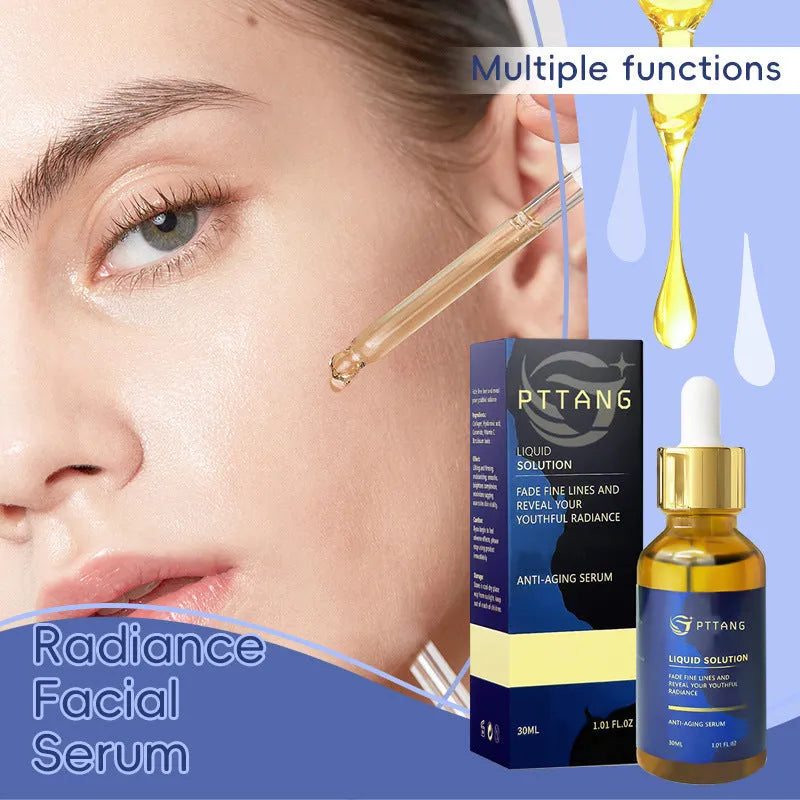 Glorious Facial Liquid 100 ml moisturiser in clear bottle with pump dispenser