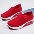 Women's casual running shoes with mesh upper and air cushion midsole in multiple colour options
