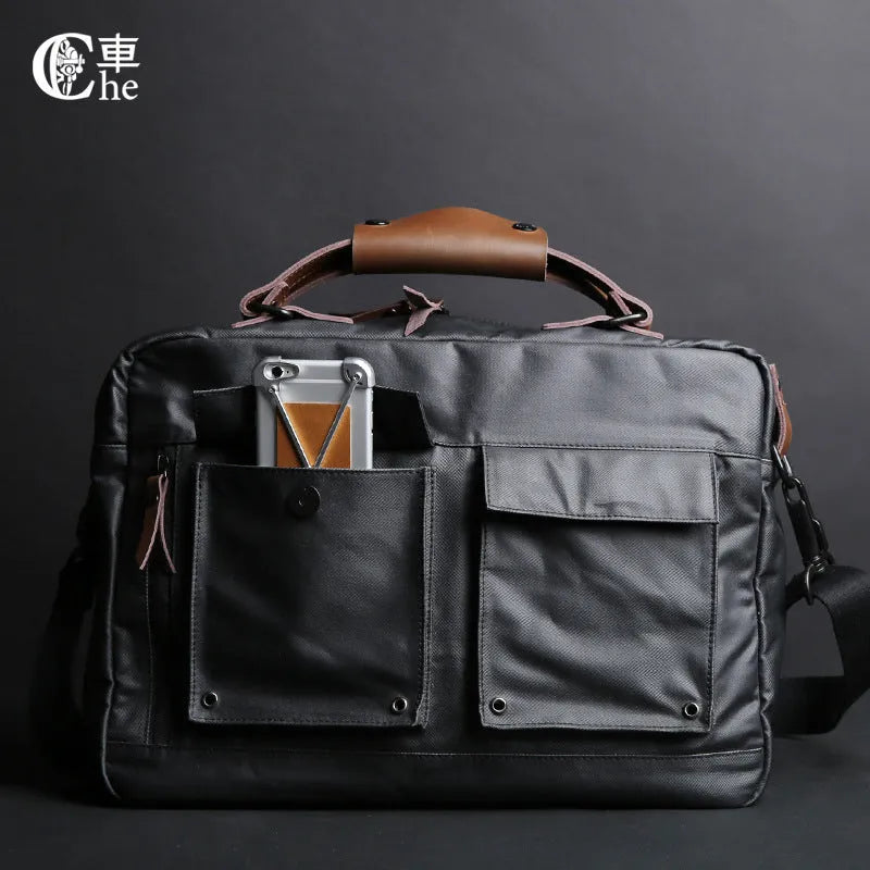 Dpark black laptop bag for 14/15 inch Lenovo laptops with single shoulder sling strap
