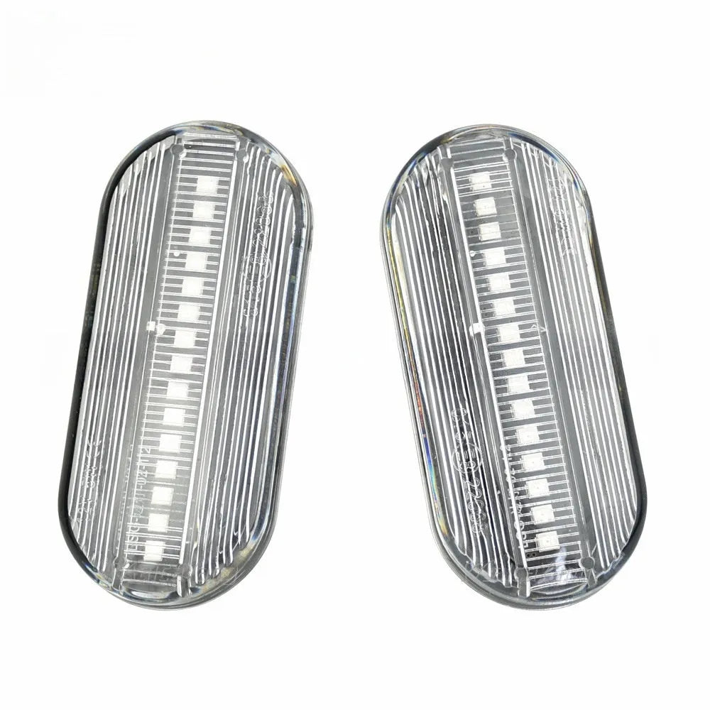Skoda Octavia flowing water style side turn signal indicator light in blackened ABS plastic housing
