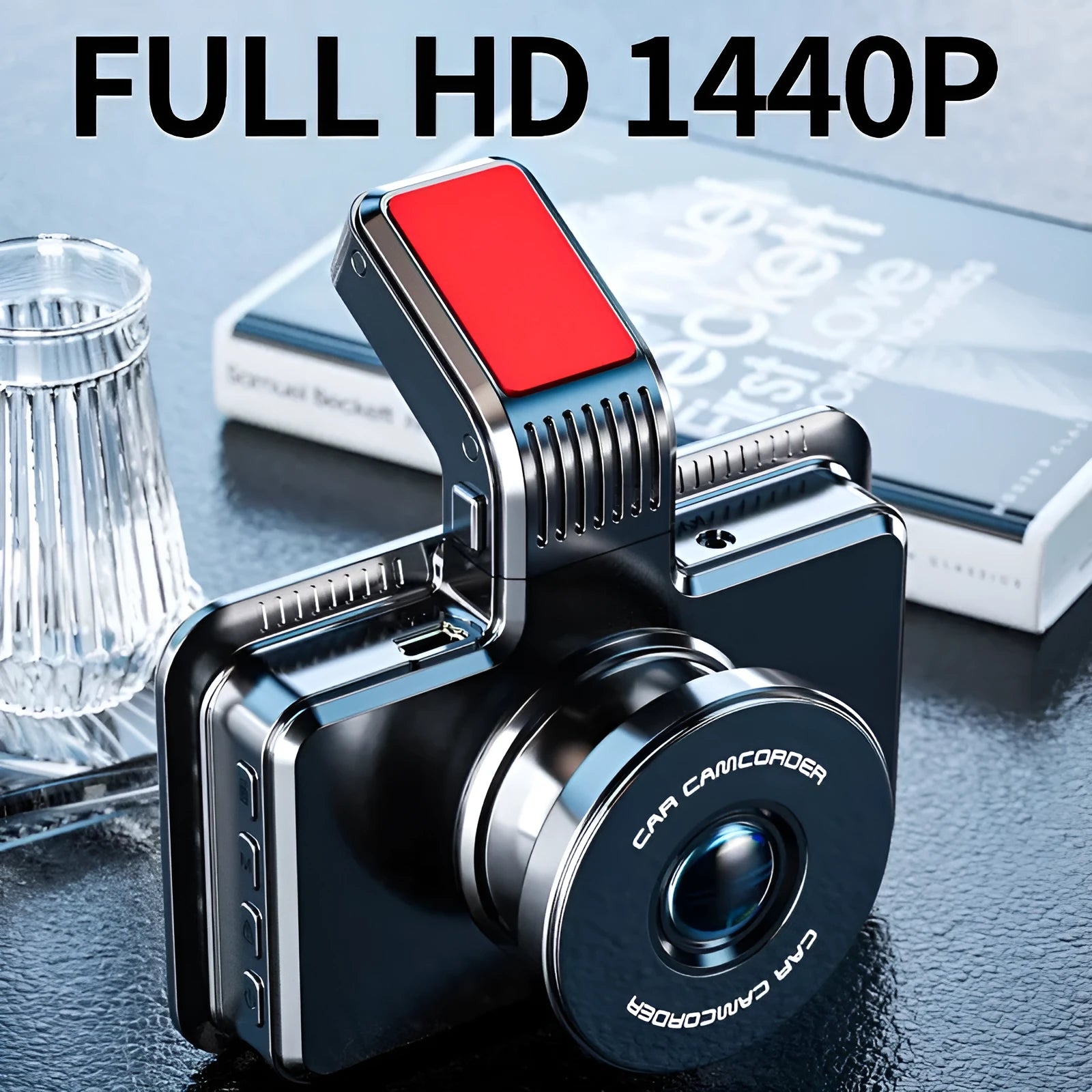 3-inch HD car DVR dashboard camera with dual lens recording capability