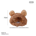 Cloth cat headdress with embroidered sunflower design for pet dress-up occasions