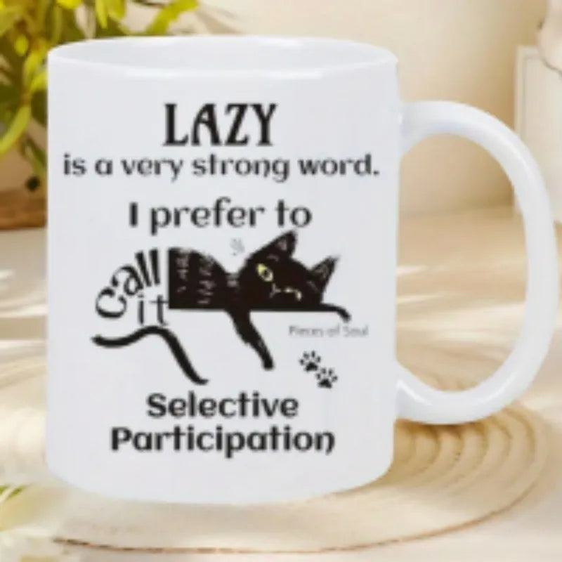 11oz ceramic thermal transfer mug with picture style decoration