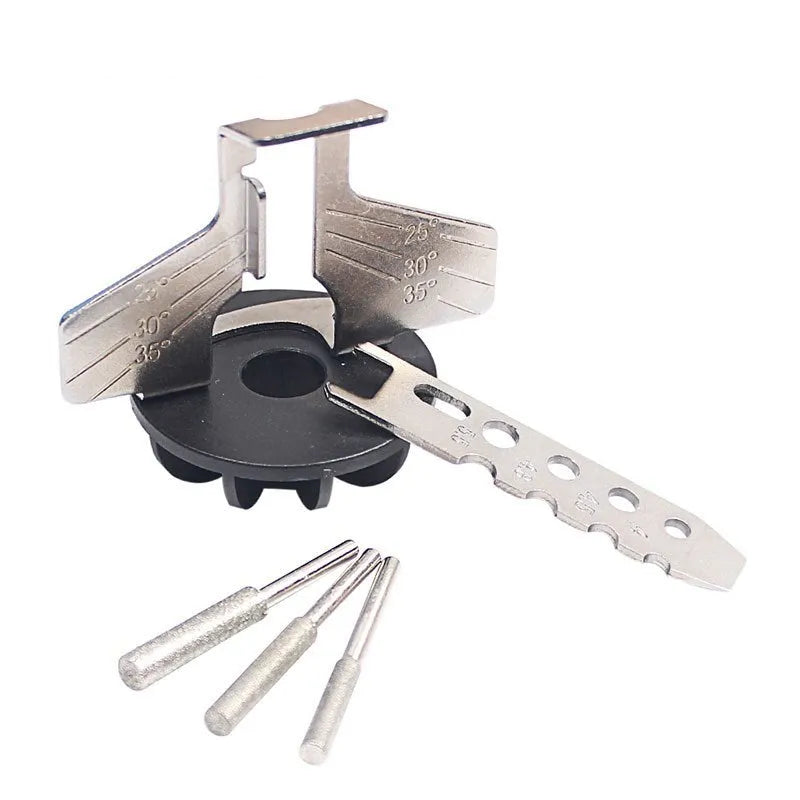 Silver metal chain grinding blade accessory for electric grinder with 100 teeth