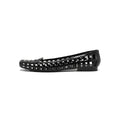 Women's transparent square toe PVC gel slipper on a neutral background, showing the distinctive toe shape.