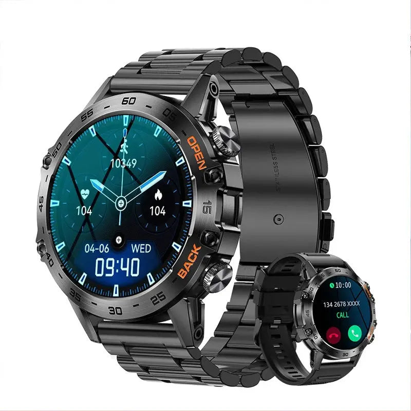Bluetooth calling smart watch with waterproof design and health monitoring features